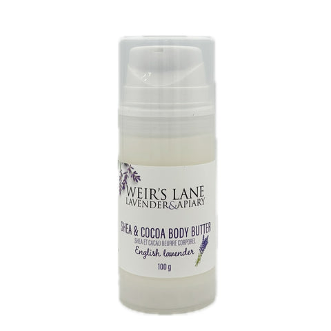 乳木果油和可可脂与薰衣草