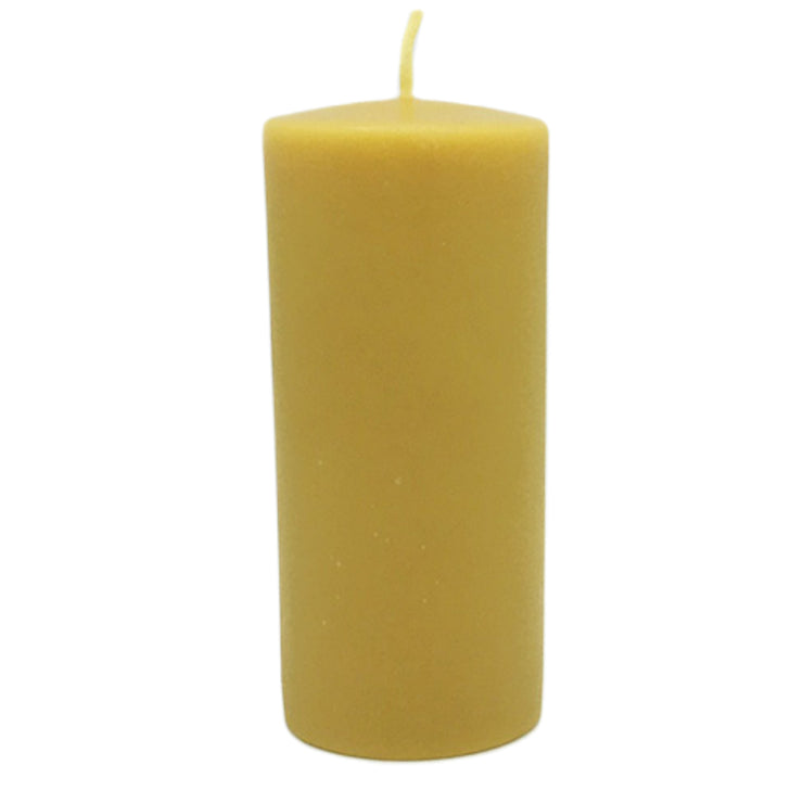 Beeswax Candles: Smooth Pillar, 2.4x5