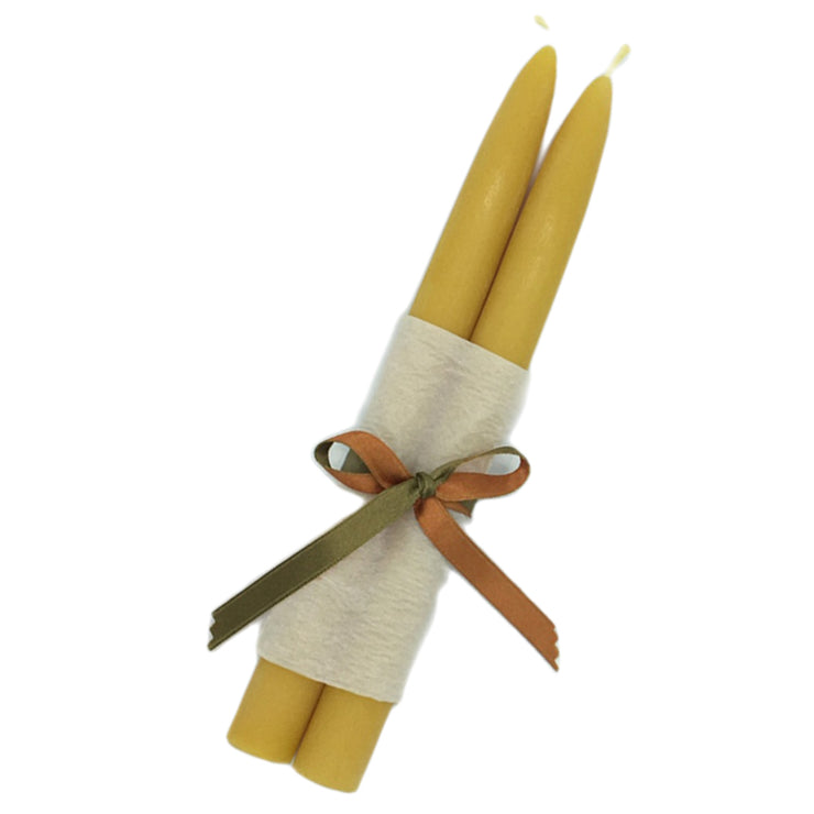 Beeswax Candles: Yellow Tapers