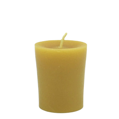 Bougies en cire d'abeille : votives, nature