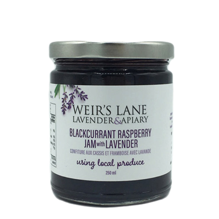 Black Currant and Raspberry Jam with Lavender