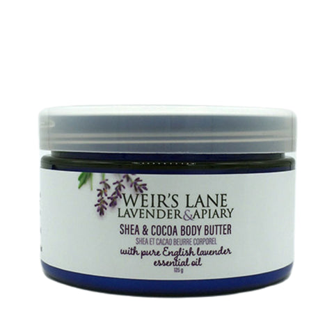 乳木果油和可可脂与薰衣草